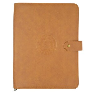 University Seal Leather Kapston Zip Padfolio